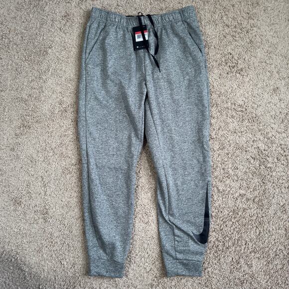 Nike Pants Green Large Training Therma Jogger Sweatpants Pull On Dri Fit 932257 - Picture 1 of 11